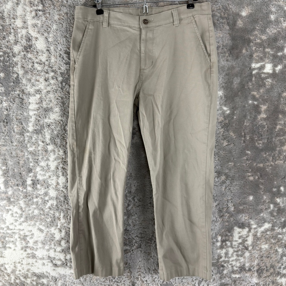 Chaps Girls Size 18 Khaki Chino Casual Workwear Trousers Pants Tan Long Women